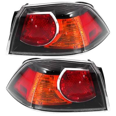New Halogen Outer Tail Lights Compatible With Mitsubishi Lancer Evolution Gsr Mr Ralliart Sedan 2010 thumbnail 2