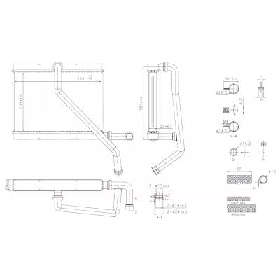 Hvac Heater Core Compatible With 2000-2006 Bmw X5 3.0L L6 64118385689 8 1/4" X 7 1/4" X 1 1/4" 2.4 thumbnail 12