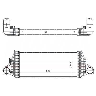 Intercooler Compatible With 2006-2012 Mercedes-Benz R350 3.0L 3.5L V6 2515000000 A1645001900 Direct thumbnail 10