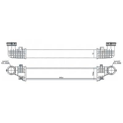 Intercooler Compatible With 2007-2009 Mercedes-Benz E320 Bluetec 3.0L V6 Bluetec Diesel A2115003902 thumbnail 12