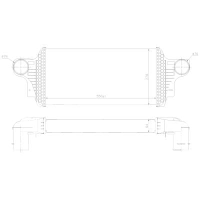 Intercooler Compatible With 2010-2016 Mercedes-Benz Gl350 Bluetec 4Matic 3.0L V6 Bluetec Diesel thumbnail 10