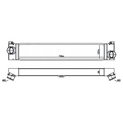 Intercooler Compatible With 2014-2022 Ram Promaster 2500 3.6L V6 E256094 1347700080 Direct Fit OEM thumbnail 12