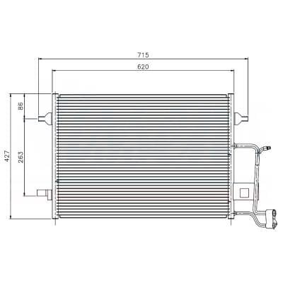 A/C Condenser Compatible With 1997-2004 Audi A6 C5 2.7L 2.8L V6 Turbo 4B0260403j 4B0260403s Direct thumbnail 12