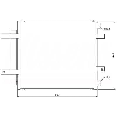 A/C Condenser Compatible With 2004-2009 Jaguar Vanden Plas 4.2L V8 C2c026832 C2c26832 Direct Fit OEM thumbnail 2