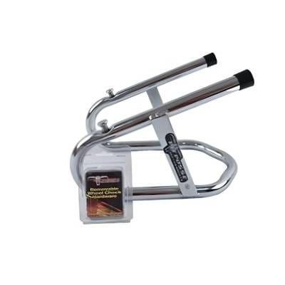 New 6.5 Inch Size Chrome Coating Wheel Chock By Pp11017 thumbnail 2