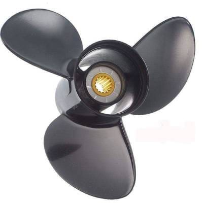 New Aluminum Propeller Compatible With Johnson/Evinrude 4 Stroke 14 Spline 15 For Years 2012 To 2020 thumbnail 2