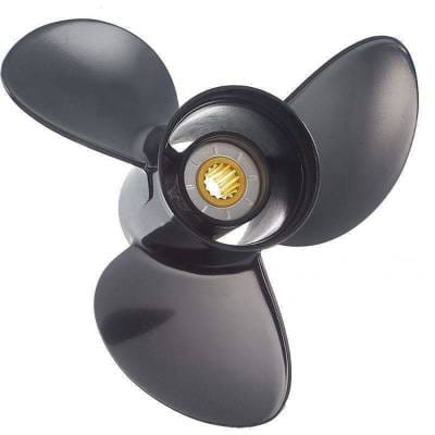 New Aluminum Propeller Compatible With Johnson/Evinrude 2 Cyl 2 Stroke 14 Spline 25 15-35 Hp For thumbnail 2