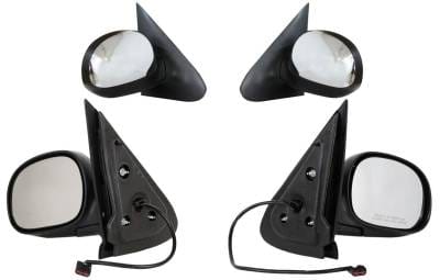 New Door Mirror Pair Compatible With Ford 97-02 Expedition Power W/ Heat Fo1320159 61053F 61054F thumbnail 3