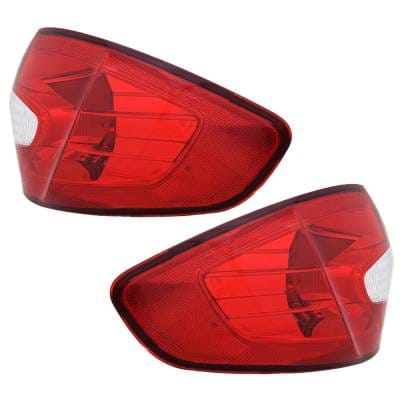 New Pair Of Outer Tail Lights Compatible With Ford Fiesta S Se Sel 2011-2013 By Part Numbers thumbnail 2
