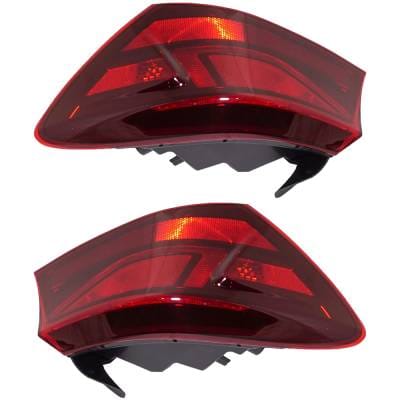 New Halogen Outer Pair Tail Lights Compatible With Kia Forte Lxs Sedan 2.0L 2019 2020 2021 2022 2023 thumbnail 10