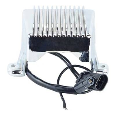 New 12V Chrome Regulator Compatible With Rectifier Harley Davidson Motorcycles 2004-2005 7450504 thumbnail 5