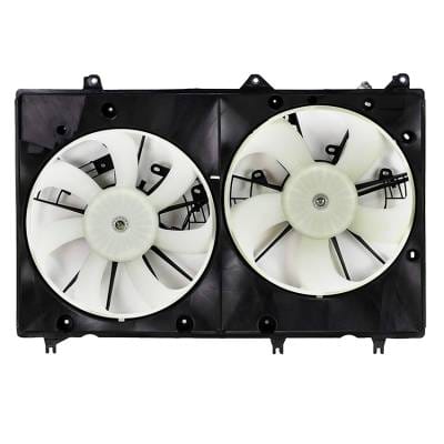 Engine Cooling Fan Assembly Compatible With 2008-2010 Toyota Highlander Hybrid 3.3L V6 Dual Fan With thumbnail 2