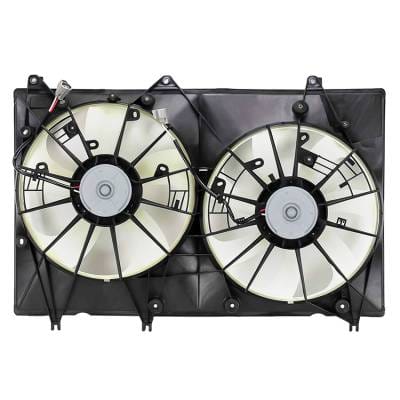 Engine Cooling Fan Assembly Compatible With 2008-2010 Toyota Highlander Hybrid 3.3L V6 Dual Fan With thumbnail 4