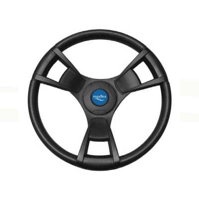 13.8 Inch Marine Boat Steering Wheel With Black Keyed Hub 3/4 Inch Tapered Shaft Compatible With thumbnail 2