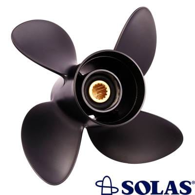 4-Blade Aluminum Outboard Propeller 9.25 X 10 Compatible With 1991-2021 Honda Bf15 Bf20 Bf9.9 Bf8 thumbnail 4