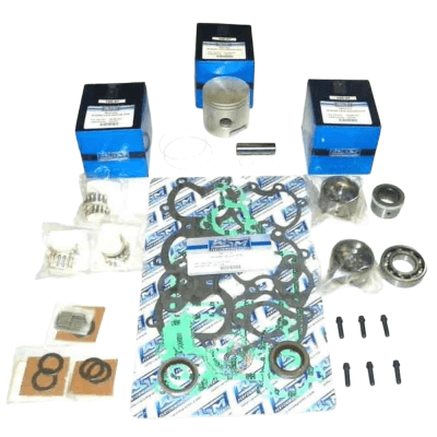 New .015 Over 3.007" Powerhead Rebuild Kit Compatible With Mercury 3 Cyl 2.992 Bore 50-60Hp thumbnail 2