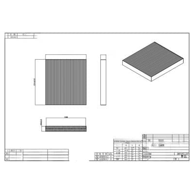New Cabin Air Filter Compatible With Hyundai Kia Carnival Hybrid Sx Mini Passenger Van 1.6L L4 thumbnail 8