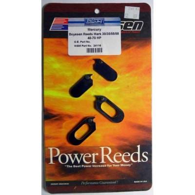 New Reed Valve Compatible With Mercury 2 Cyl 2.992 Bore 30Cc 1994-1997 4 Cyl 2.565 Bore Cross Flow thumbnail 2