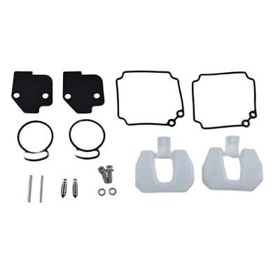 New Carburetor Kit Compatible With Yamaha 2 Cyl 2.638 Bore 25 Hp 2 Cyl 2.638 Bore 20 Hp By thumbnail 2