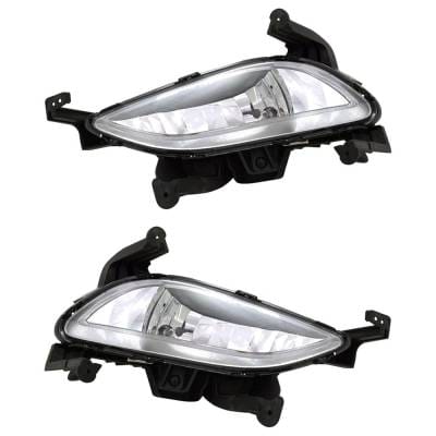 New Pair Of Daytime Running Lights Compatible With Hyundai Sonata 2.0L 2.4L 2014-2014 By Part thumbnail 2