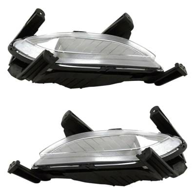 New Pair Of Daytime Running Lights Compatible With Hyundai Sonata 2.0L 2.4L 2014-2014 By Part thumbnail 6