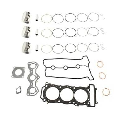 New 82Mm Bore Top End Rebuild Kit Compatible With Yamaha V1 220 Fsh Sport Ex Vx 210 Fsh Sport thumbnail 2