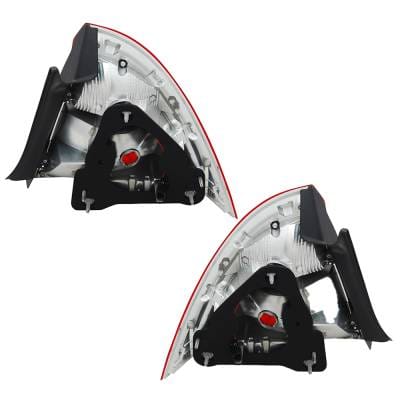 New Pair Of Tail Lights Compatible With Ford Fusion S Se Sel Sedan 4-Door 2010-2012 By Part Numbers thumbnail 4