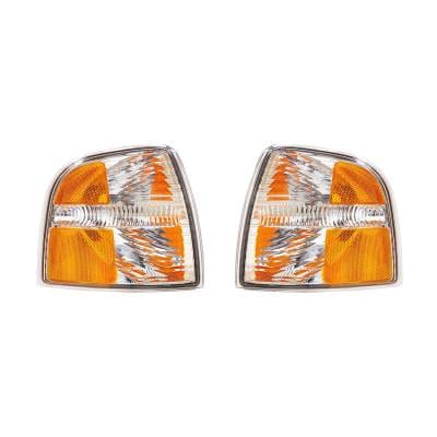 New Pair Of Turn Signal Light Compatible With Ford Explorer 2004-05 4L2z13200ab 4L2z13201ab thumbnail 4
