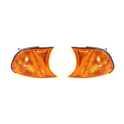 New Amber Turn Signal Lights Pair Compatible With Bmw 325Ci 2002-2003 Bm2521115 63136919650 thumbnail 4