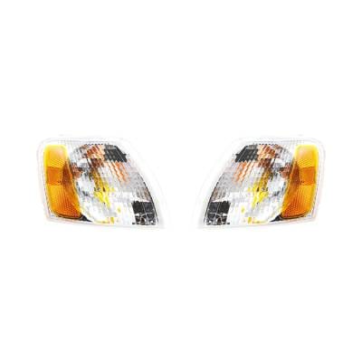 New Pair Of Clear Turn Signal Lights Compatible With Volkswagen Passat 1998-2001 Vw2531105 thumbnail 4