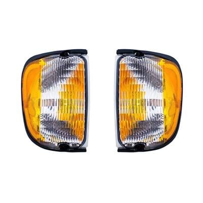 New Pair Of Side Marker Light Compatible With Ford E-450 Econoline Super Duty 2000-2002 Fo2521122 thumbnail 4