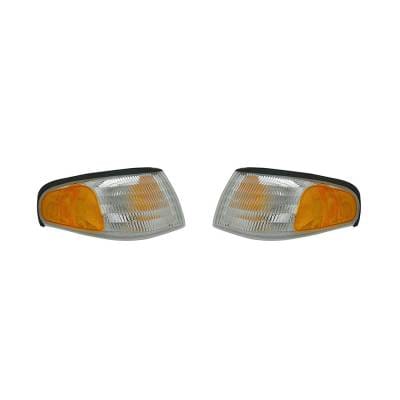 New Pair Of Back Up Lights Compatible With Ford Mustang 1994-1998 F4zz-13200-A Fo2521125 Fo2520125 thumbnail 3