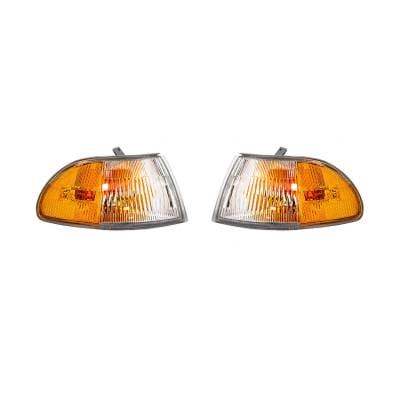 New Pair Of Turn Signal Lights Compatible With Honda Civic 1992-95 Ho2550108 33300-Sr4-A02 thumbnail 4