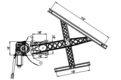 New Front Left Window Regulator Compatible With 99-04 Ford F-Series Fo1350151 741-848 83121 83121 thumbnail 6