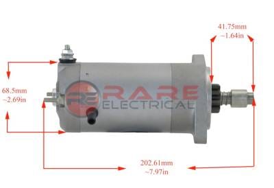 12 Volt Starter Compatible With 1985-1988 Ski-Doo Citation 248Cc 1989-1991 Safari Citation 1986-1992 thumbnail 15