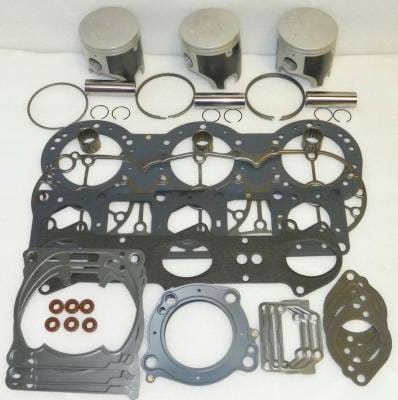 New 80.65Mm Power Valve Platinum .75Mm Over Rebuild Kit Compatible With Yamaha Gp-R 1200 2000 2001 thumbnail 3