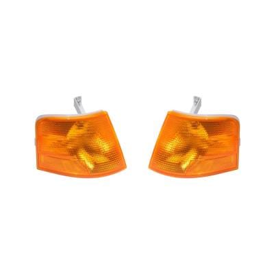 New Pair Turn Signal Lights Fits Volvo Vn Vn42t Tractor 1998-03 8080853 8080852 thumbnail 4