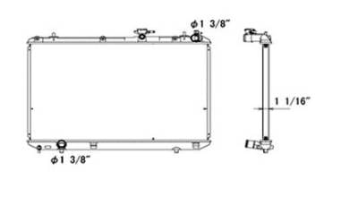 New Radiator Assembly Compatible With Toyota 08-13 Highlander 3.5L V6 3300Cc 3456Cc 202 Cid 3505 thumbnail 6