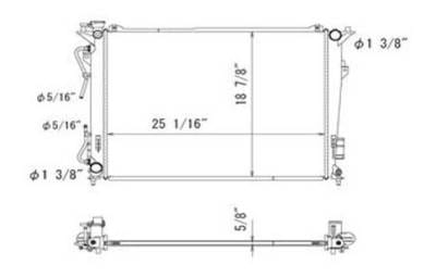 New Radiator Assembly Compatible With Hyundai 08-10 Sonata 2.4L 3.3L L4 V6 Sedan 253100A290 2766 thumbnail 6
