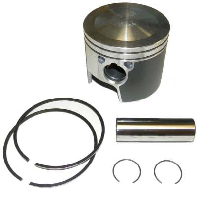 Port Side .040 Over Piston Kit With Rings Compatible With 1988-2001 Johnson Evinrude V4 V6 Loop thumbnail 2
