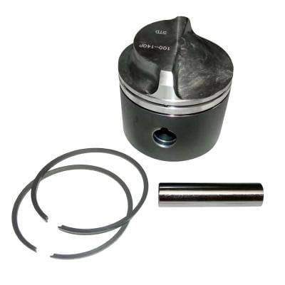 Piston Kit .030 Over With Rings Compatible With 1976-2005 Johnson Evinrude 2-Cylinder Crossflow thumbnail 2