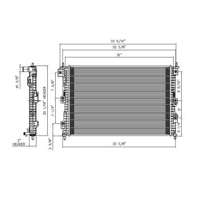 New Radiator Assembly Compatible With Ford Explorer 3.5L 2013-2014 Fo3010341 Db5z 8005 A Db5z-8005-A thumbnail 14