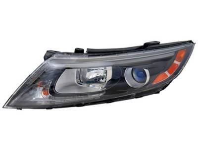 Halogen Headlight Assembly Left Driver Side Compatible With 2014 2015 Optima Ex Lx Usa Built Sedan thumbnail 5