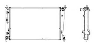 New Radiator Assembly Compatible With Kia 10-11 Soul 2.0 L4 1975Cc 3494 Ki3010139 8316 1549 3494 thumbnail 5