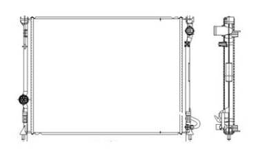 New Radiator Assembly Compatible With Dodge 09-12 Charger 2.7L 3.5L 5.7L 6.1L V6 V8 2700Cc 3417 thumbnail 6