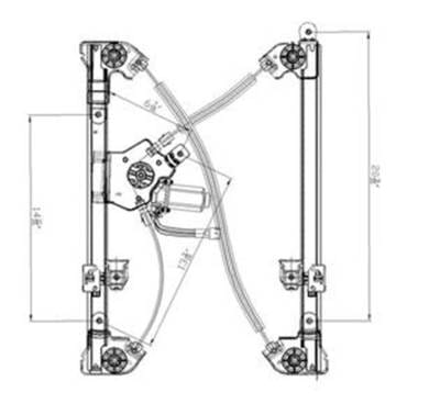 New Front Left Window Regulator Compatible With 04-05 Ford F-Series Crew Cab Standard Cab 3552-1993R thumbnail 2