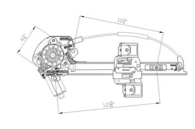 New Rear Right Window Regulator Compatible With 00-05 Buick Le Sabre Gm1551106 15231244 1552-1450R thumbnail 6
