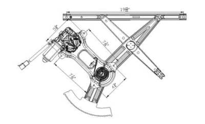 New Front Right Window Regulator Compatible With 94-04 Ford Mustang Fo1351131 741-127 83102 83102 thumbnail 6
