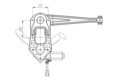 New Front Right Window Regulator Compatible With 96-11 Ford Ranger Fo1351156 741-832 3552-6100R thumbnail 5