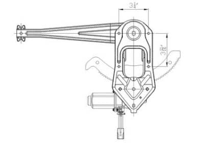 New Front Left Window Regulator Compatible With 96-11 Ford Ranger Fo1350156 741-831 3552-6100L thumbnail 6